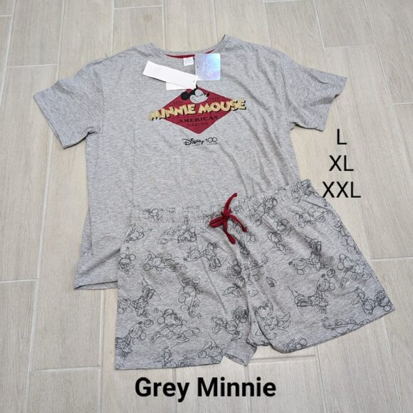 NWT Disney Women’s Teens Cute Minnie Print Pj's Short Sets Super soft Comfy - Picture 1 of 1